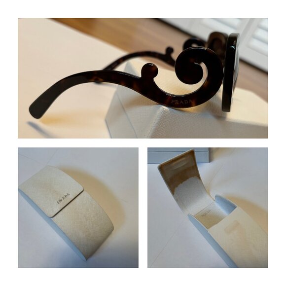 Prada Baroque Sunglasses, PR SPR27O, Brown Tortoisehell Sunglasses, Pre-owned - Picture 4 of 5